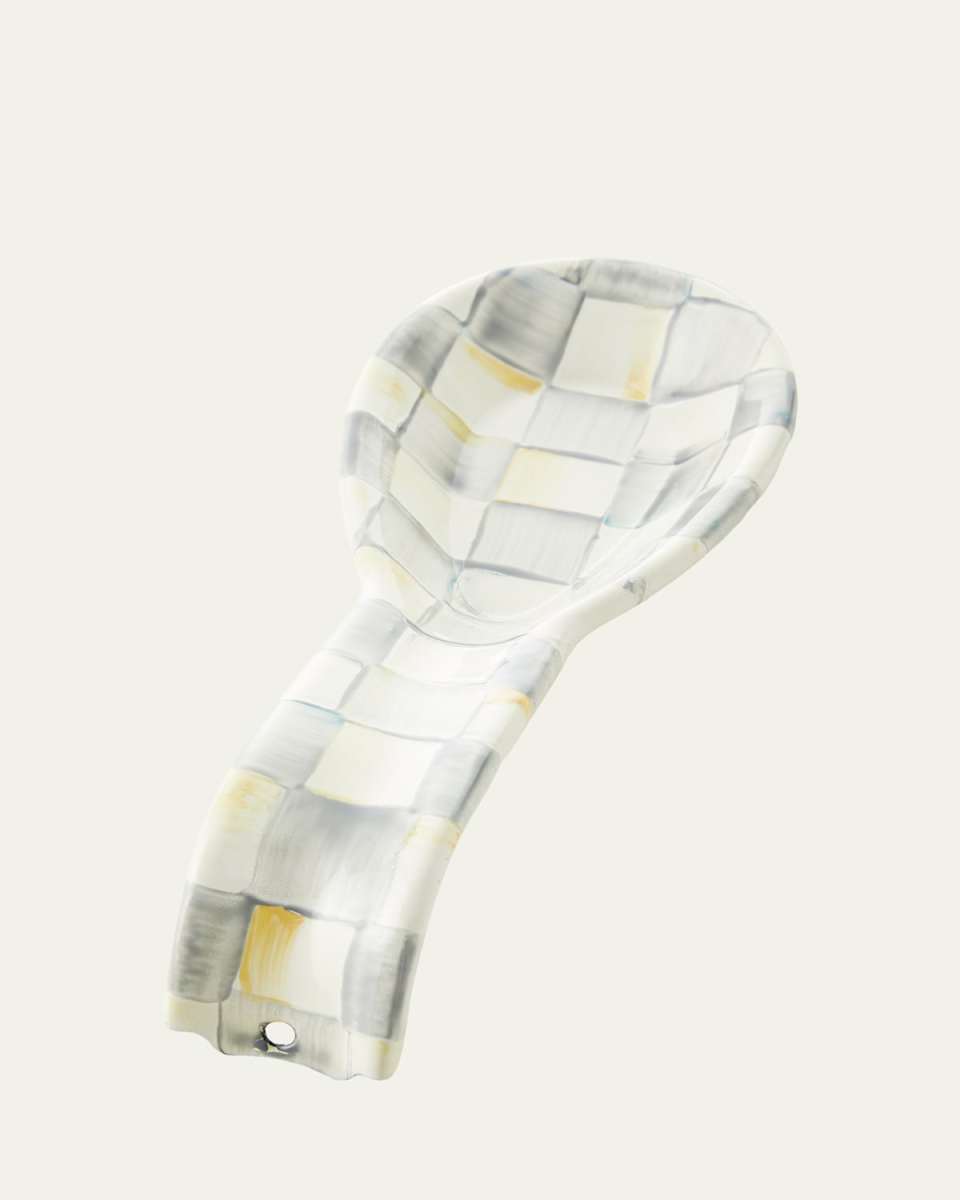 Sterling Check Spoon Rest